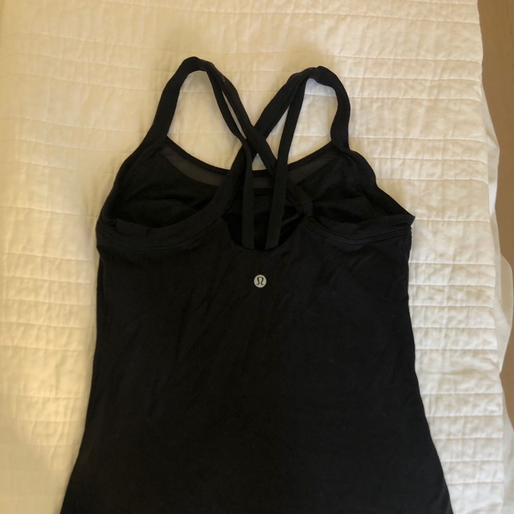 Iululemon mesh tank with built in bra